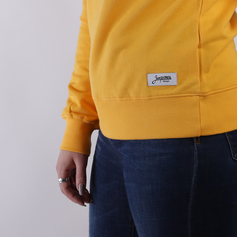 Женская толстовка Запорожец heritage Shishki Sweatshirt (W Shishki-marigold)  - цена, описание, фото 2
